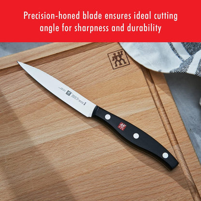 ZWILLING Twin Signature 11-Piece German Knife Set with Block, Razor-Sharp, Made in Company-Owned German Factory with Special Formula Steel perfected for almost 300 Years, Dishwasher Safe