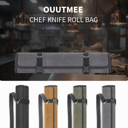Chef Knife Roll Bag,Knife Roll Bag,Knife Bags for Chefs Professional,Knives Bag,Portable Chef Knife Cases with 14 Slots and Adjustable Shoulder Strap (Bag Only),Black