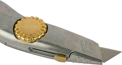 Stanley 0-10-819 Snap Off Knife "Pro" with retractable blade, Silver