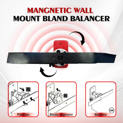 New Upgrade Large Size Mower Blade Sharpener 15°-45° Adjustable Frame with Ball Bearing 25mm Enlarged Handle Lawn Mower Blade Sharpener for Straight and Standard Lawnmower Blades- Black