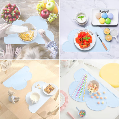 Extra Large Dark Green Countertop Mat - Silicone Table Kitchen Desk Mat - Non-Slip & Heat Resistant - Dinner Placemat Pastry Dough Rolling Mat - Colors B