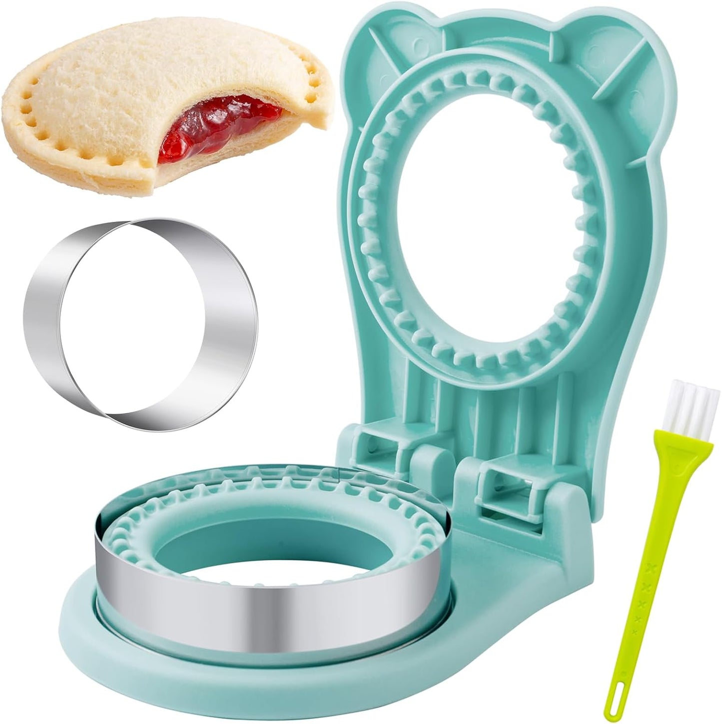 Nifogo Uncrustable Sandwich Cutter Maker, Large Sandwich Cutter and Sealer for Kids Children Boys Girls Lunch Breakfast
