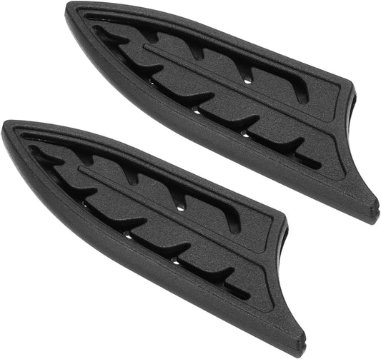 PATIKIL ABS Safety Knife Cover Sleeves for 5" Ceramic Knives, Universal Chopping Edge Guard Blade Protector Sheath for Kitchen Bar, Black, 12.8cm L, Pack of 2