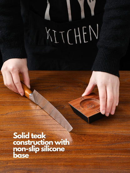 Rolling Knife Sharpener with Leather Strop – Premium Stainless Steel and Wood Design, Professional-Grade Tool for Razor-Sharp Edges, Ideal for Chefs and Home Kitchens
