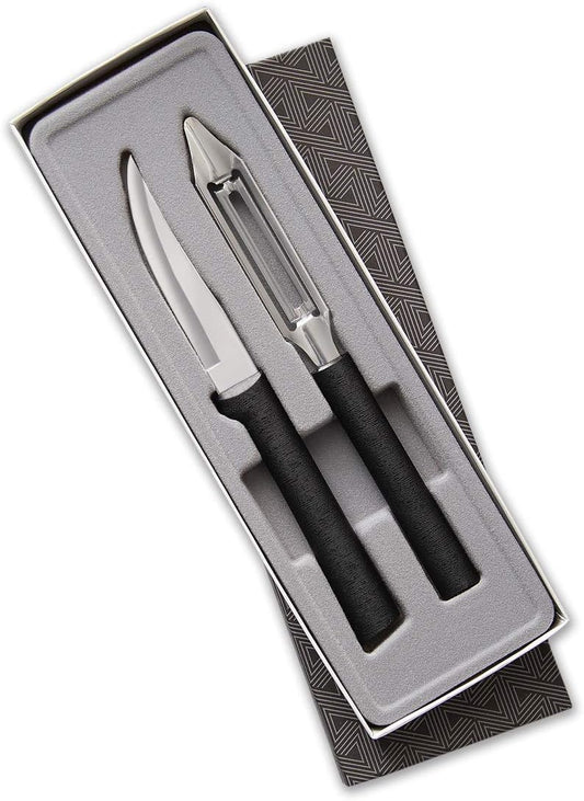 Rada Cutlery Pare & Peel Gift Set (S46), 2-Piece Knife Set, Stainless Steel Blades, Silver Handle