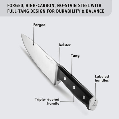 Calphalon Classic Self-Sharpening Cutlery Knife Block Set with SharpIN Technology, 15 piece