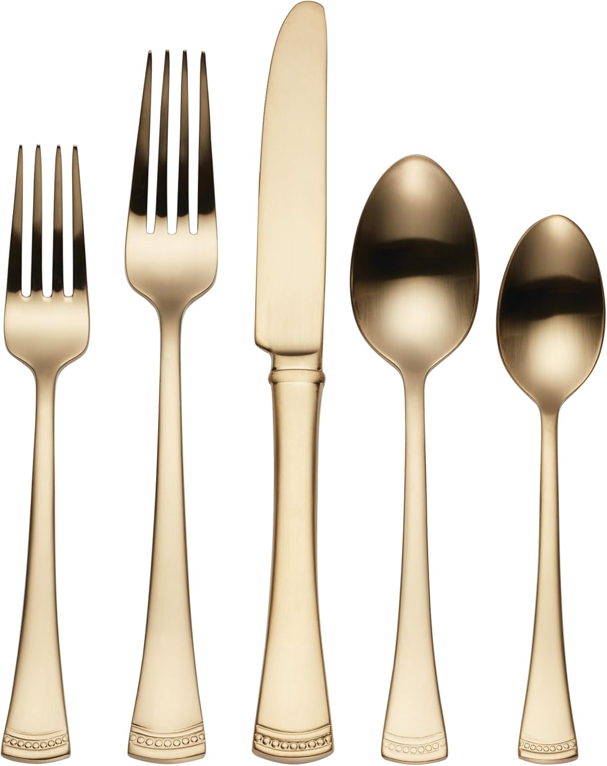 Lenox Silverware Set, Portola 12-Piece Steak Knife Flatware Set, Service For 12, Made Of 18/10 Stainless Steel, Dishwasher Safe, Home And Kitchen Utensils, Knives, Cutlery (Silver, 12 Piece)