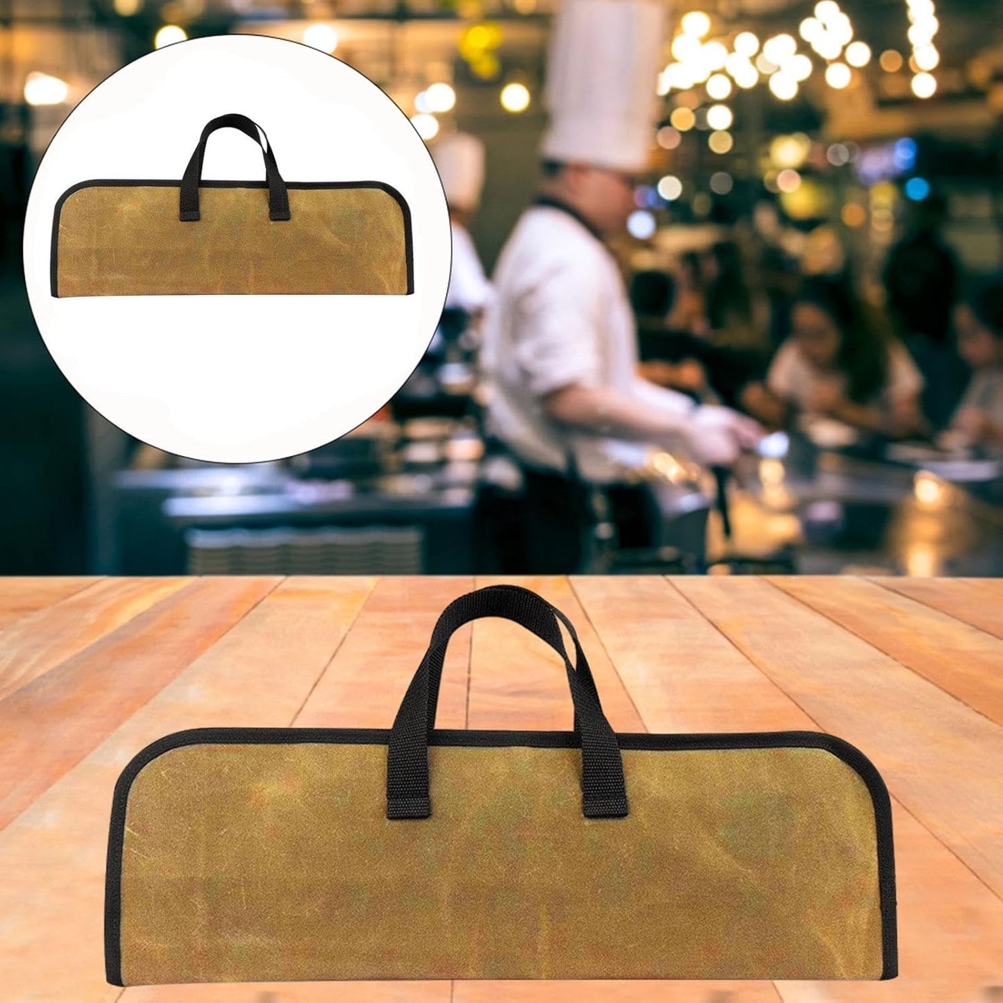 Knife Roll Bag Multifunction Portable Knives Pouch for Travel Cooking Picnic