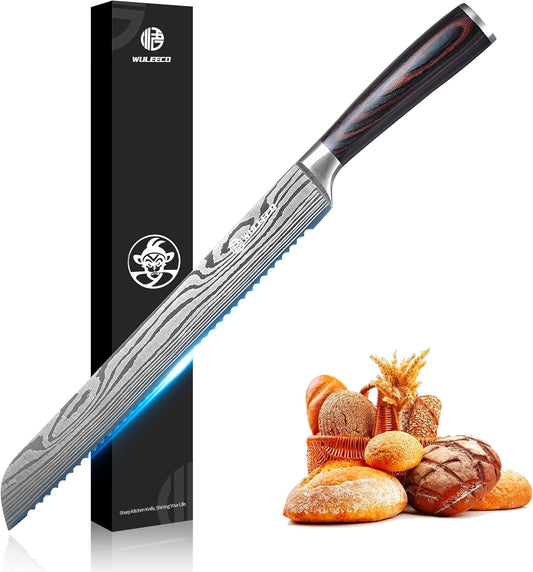 Utility Knife, 5 Inch Chef Knife, Ultra Sharp Kitchen Knife with High Carbon Stainless Steel Blade, Multipurpose Kitchen Knife with Ergonomic Pakkawood Handle and Gift Box