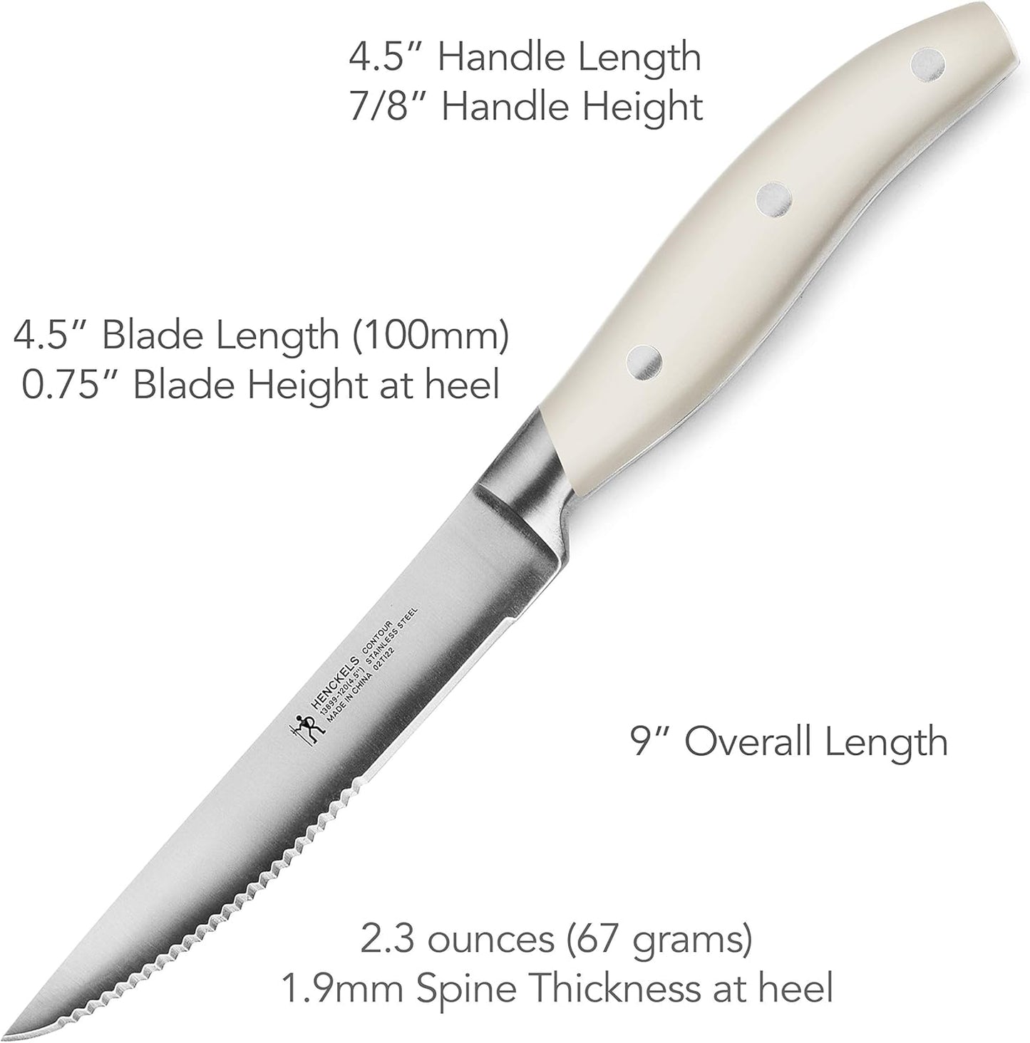 Henckels Forged Contour 8-pc Steak Knife Set - Black