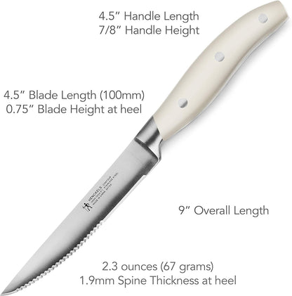 Henckels Forged Contour 8-pc Steak Knife Set - Black