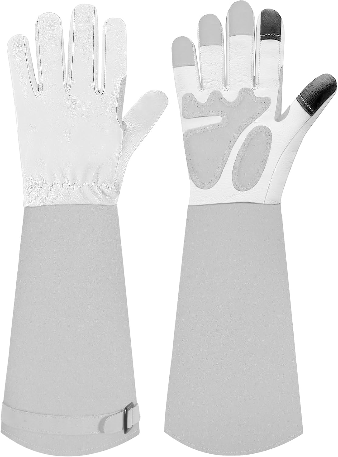 Long Gardening-Gloves Women/Men-Thorn proof Rose Pruning Heavy Duty Gauntlet, Best Garden Gifts for Gardener-L