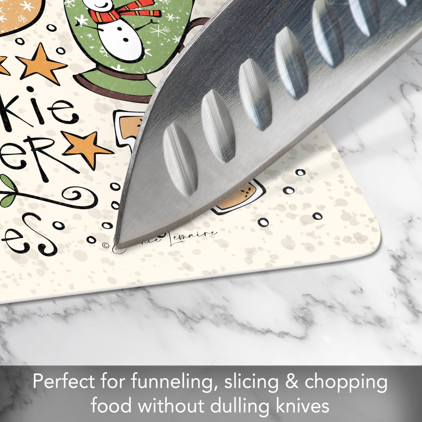 Cut N' Funnel Farmhouse Fall Designer Flexible Cutting Board Mat 15" x 11.5" Made in the USA Decorative Flexible Easy to Clean