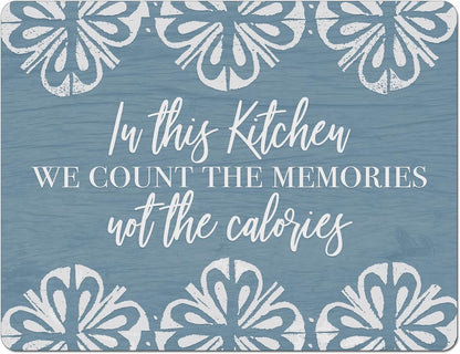 Cut N' Funnel Farmhouse Fall Designer Flexible Cutting Board Mat 15" x 11.5" Made in the USA Decorative Flexible Easy to Clean
