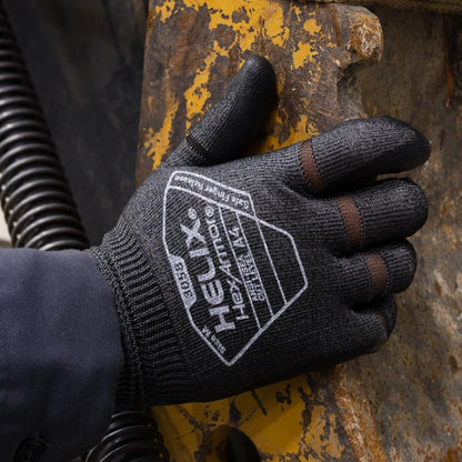 HexArmor Cut-Resistant Impact Protection Polyurethane Palm Knit Work Gloves | Helix® Core 3012