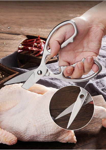 Jasni 100% Full Stainless Steel separable Sharp Powerful Kitchen Scissors Multi-Purpose Heavy Duty Dishwasher Safe Food Scissors Kitchen Shears for Chicken Poultry bone