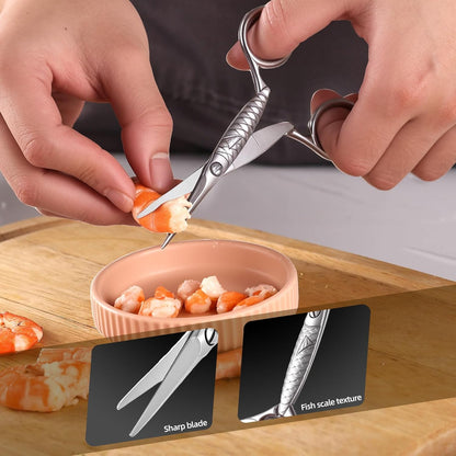 Kitchen Scissors Heavy-Duty Forged in One Piece From 4cr14 Stainless Steel – Ultra-Sharp Multi-Function with Bottle Opener & Nut Cracker, 8.5 Inch