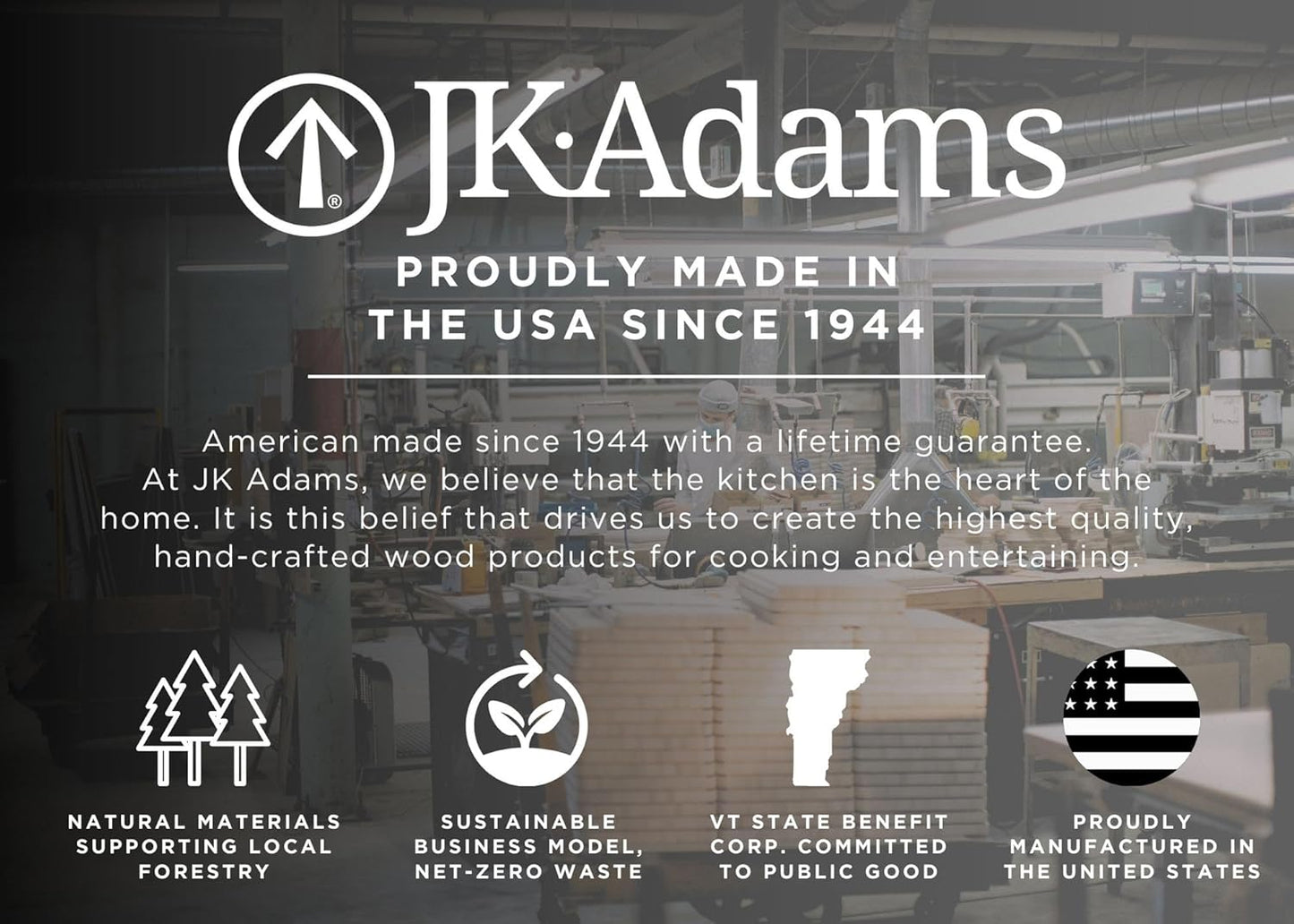 J.K. Adams Professional Series End Grain Cutting Board, Walnut, 12"x12"x2", Wood Cutting Board, Butcher Block, Wood Cutting Boards for Kitchen