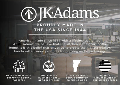 J.K. Adams Professional Series End Grain Cutting Board, Walnut, 12"x12"x2", Wood Cutting Board, Butcher Block, Wood Cutting Boards for Kitchen