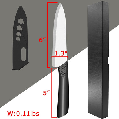 Ceramic Knife - 8 inch Chef's Knife - Light, Precise, Sharp Ceramic Kitchen Knife with Sheath Cover