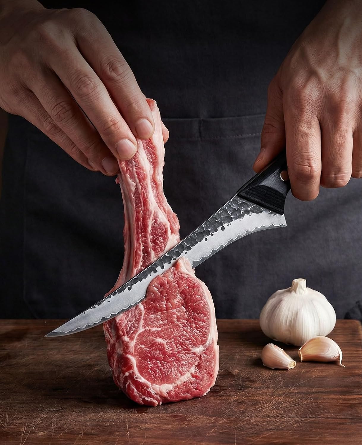 3.7 Inch Hand Forged Paring Knife, VG10 High Carbon 3-Layer Clad Steel Small Kitchen Knife, Ultra Sharp Full Tang for Peeling, Slicing & Delicate Prep, Gift Box for Men & Women