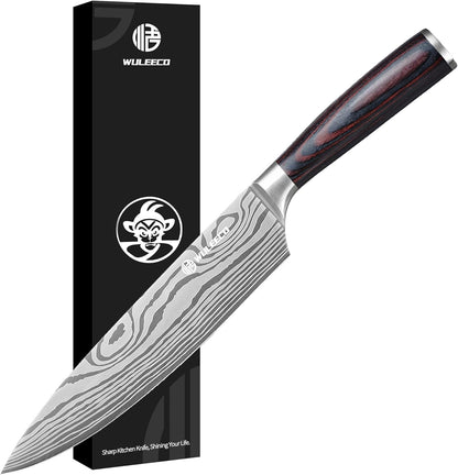 Utility Knife, 5 Inch Chef Knife, Ultra Sharp Kitchen Knife with High Carbon Stainless Steel Blade, Multipurpose Kitchen Knife with Ergonomic Pakkawood Handle and Gift Box