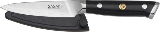 Sasaki 5228194 Masuta Japanese AUS-10 Stainless Steel Santoku Knife with Locking Sheath, 7-Inch