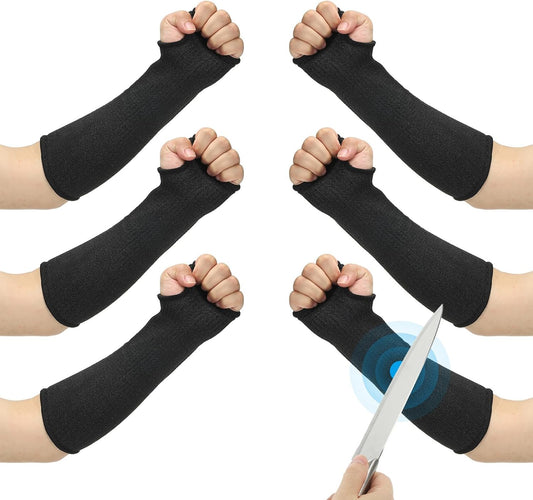 PATIKIL Cut Resistant Sleeve, Arm Safety Protectors Sleeves with Thumb Hole Forearm Guard Sleeves