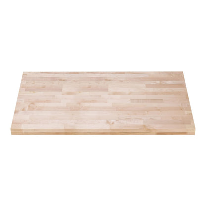 DuraSteel Solid Wood Table Top - 24 x 24 Butcher Block Countertop - Natural Maple Slab Wood Cutting Board for Kitchen Workbench Desk Top, Large Charcuterie Boards Counter Round Chopping Wooden Bamboo