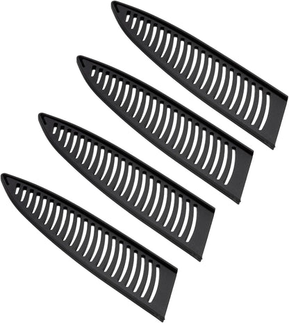 PATIKIL PP Safety Knife Cover Sleeves for 9.5" Chef Knife, 3 Pack Knives Edge Guard Blade Protector Universal Knife Sheath Portable for Kitchen, Black