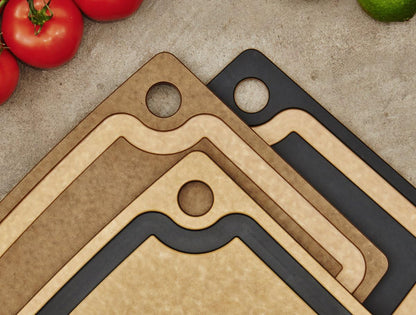 Epicurean Gourmet Series Cutting Board with Juice Groove, 19.5-Inch by 15-Inch, Natural/Slate