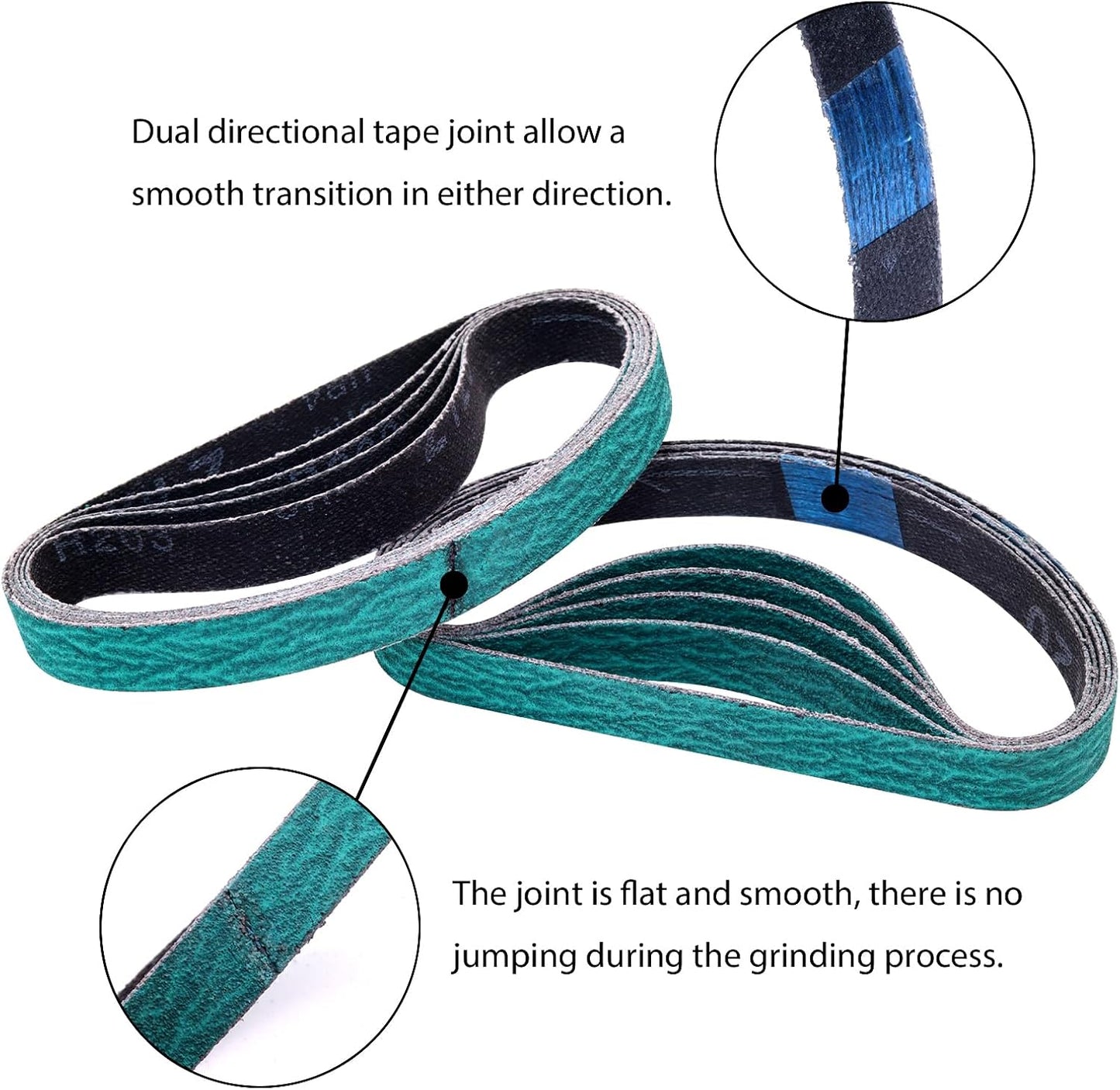 1/2" x 12" Knife Sharpener Replacement Belts Kit, 400 Medium Grit Sanding Belts for Work Sharp Original Knife Sharpener & Tool Sharpener,24 Pack
