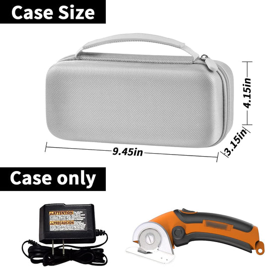 Comecase Case Compatible with WORX WX082L/ WX081L ZipSnip/for SnapFresh Cordless Electric Scissors, Cutting Tools Storage Organizer, Fabric Cutter Holder Bag with Accessories Pocket - Grey (Box Only)
