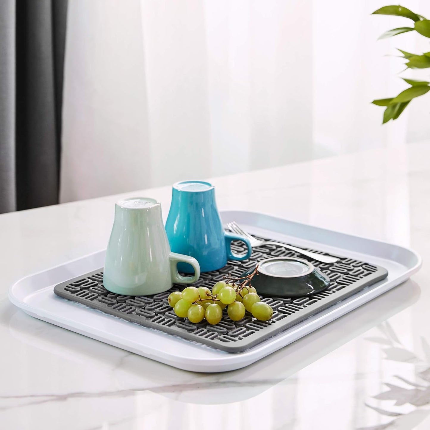 Silicone Sink Protectors for Kitchen Sink, Dish Drying Mat, Protector for Stainless Steel Sink, Adjustable, Flexible and Heat Resistant