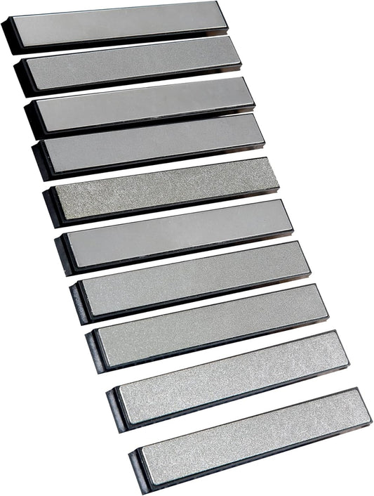 Value pack Diamond Knife Sharpening Stones kit diamond plates Kit Sharpen Knife blades sharp Surface flat Must-haves for Ruixin type sharpeners (#80#200#400#500#600#800#1000#1500#2000#3000)