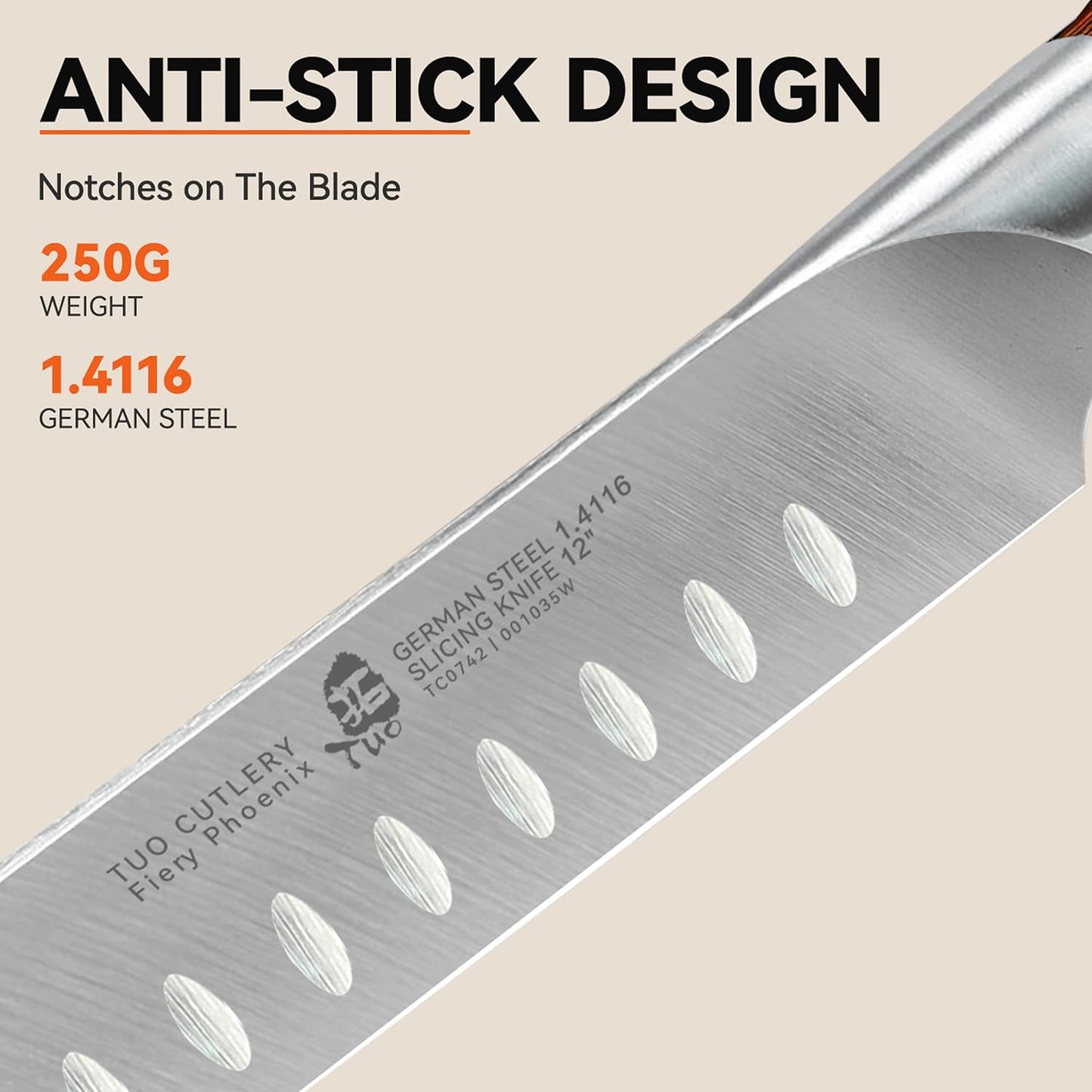 TUO Bird Beak Paring Knife, 2.5 inch Handy Peeling Knife, Curved Small Blade for Fruit & Vegetable, German Stainless Steel, Ergonomic Pakkawood Handle - Fiery Series