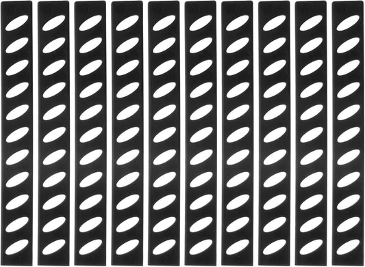 uxcell 30Pcs Blade Edge Guards Knife Protector, 205x20x4.3mm Plastic Blade Edge Cover Sleeves Universal Knife Covers Knife Sheath for Kitchen, Black