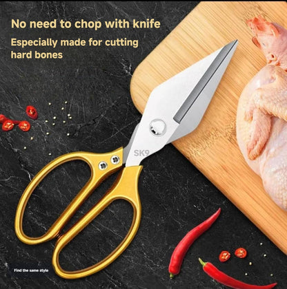 Heavy Duty Poultry Shears - Kitchen Scissors for Cutting Chicken, Spatchcock, Turkey, Poultry, Game, Meat - Stainless Steel Kitchen Cooking Shears for Food - Dishwasher Safe