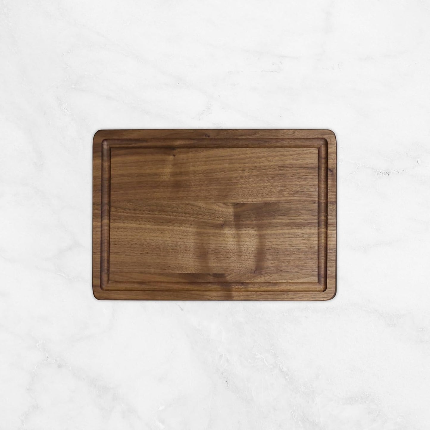 Casual Home Delice Rectangle Juice Drip Groove Cutting Board 15.5"Wx11"Dx0.75"H, Walnut