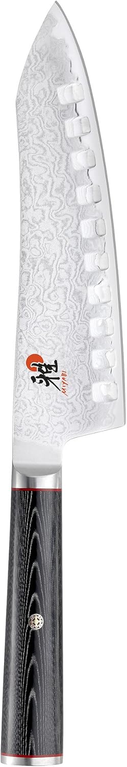 MIYABI Kaizen 7-inch Hollow Edge Rocking Santoku Knife