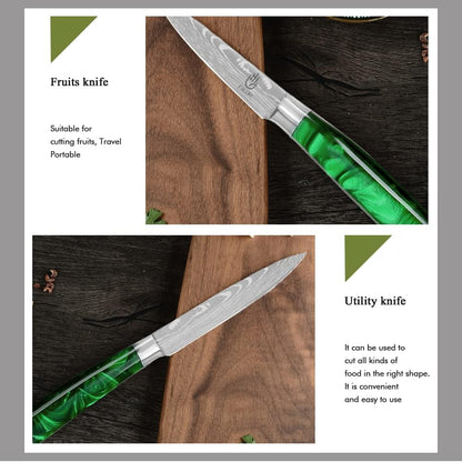 FULLHI Knife Set, 14pcs Japanese Knives Set, Premium German Stainless Steel chef Knife Set