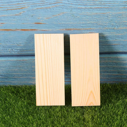 20pcs Rectangle Wood Boards Unfinished Wood Boards Sheets Carving Blocks for Arts Craft Painting 4x10cm
