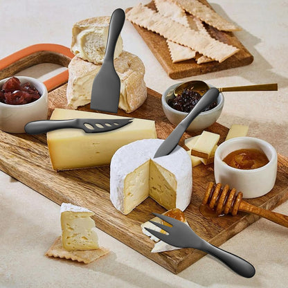 Copper Cheese Knives Set 7 Pieces Stainless Steel Kitchenware Utensils Gadgets 7 Pieces Cheese Knife,Cheese Spreader,Cheese Forks,Cheese Slicer,Cheese Cutter,Butter Knife