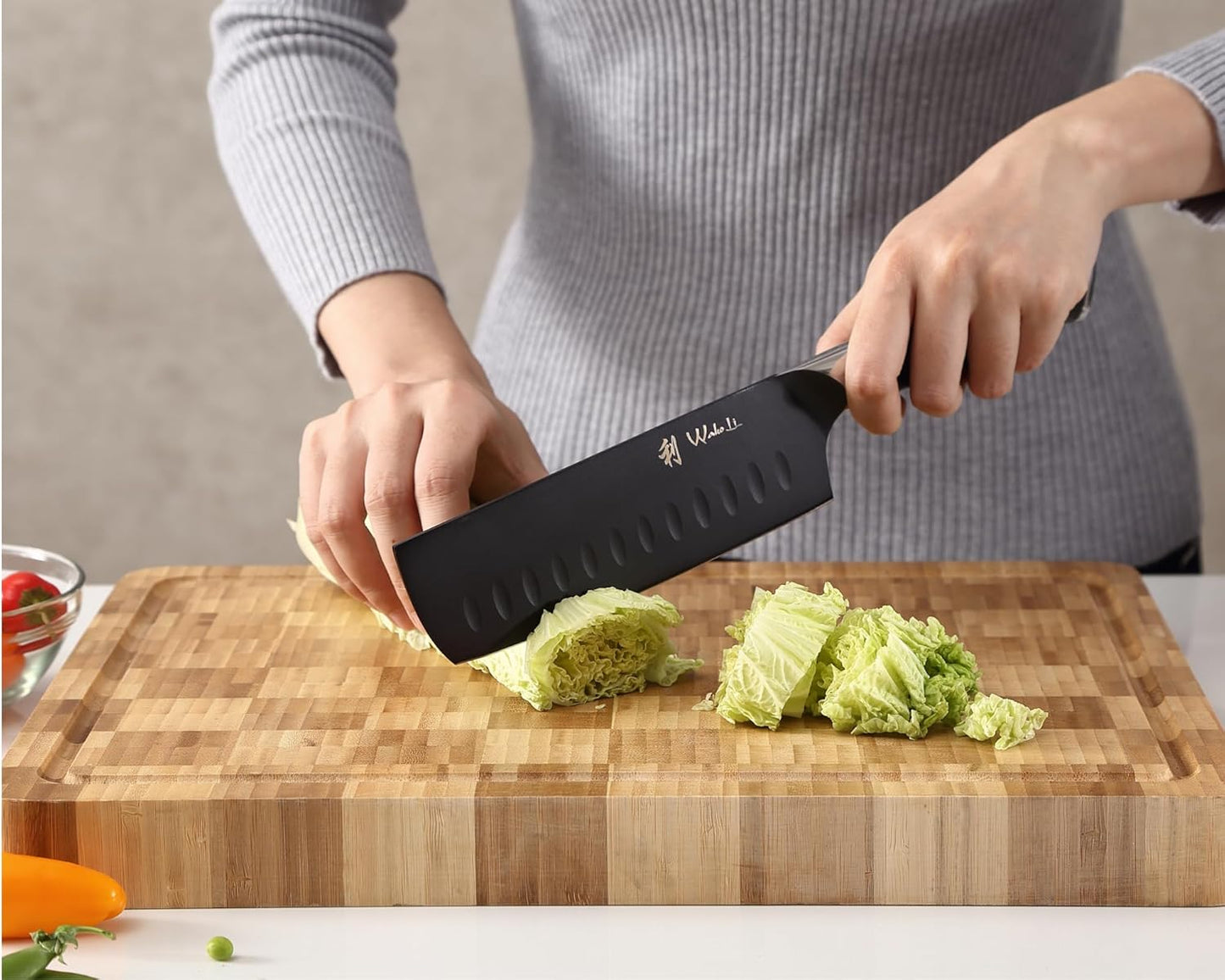 Wakoli Damascus Chef Knife Set with Magnetic Block – 5-Piece Professional Kitchen Knife Block Set, Genuine 67-Layer Damascus Steel Blades with VG10 Core & Ergonomic Sycamore Wood Handles