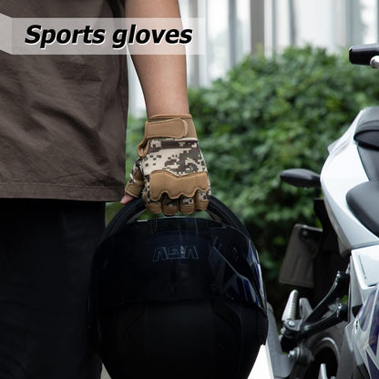 FIORETTO Fingerless Workout & Exercise Gloves for Gym, Weight Lifting, Airsoft, Shooting, Hunting, Hiking, Cycling, Driving, Motorcycle, Climbing M210603