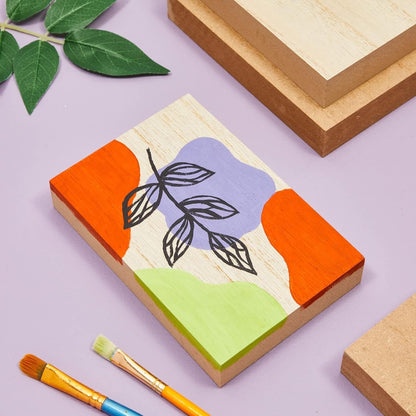 Bright Creations Wood Blocks - Wood Boards for Crafts & MDF Board Projects - Carving Blocks & Smooth Painting Surface - 3 x 10 in, 1 in Thick, 4-Pack
