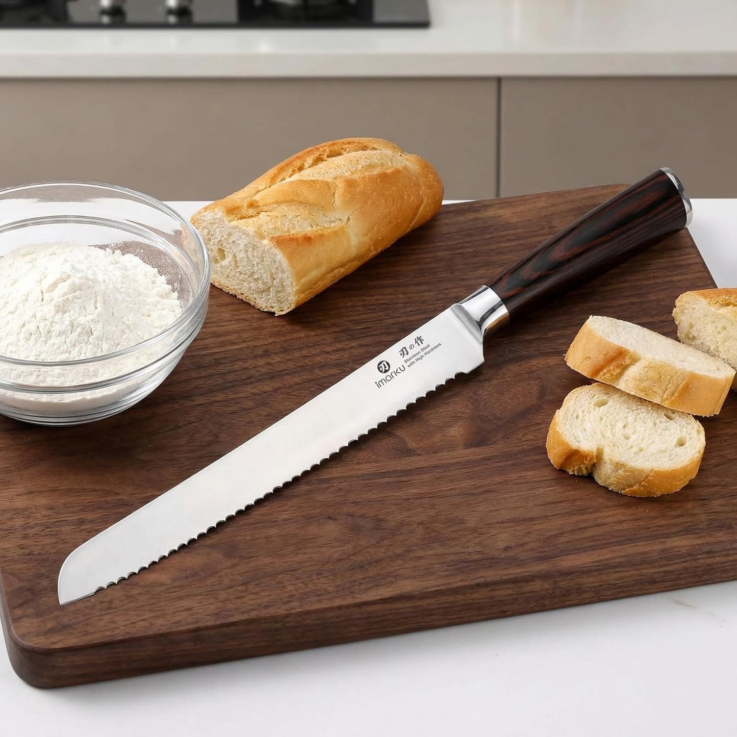 imarku Fillet Knife, German High Carbon Boning Knife, 6-Inch Stainless Steel Professional Grade Boning Fillet Knife for Fish, Pakkawood Handle for Meat and Poultry, Gifts for Men and Women