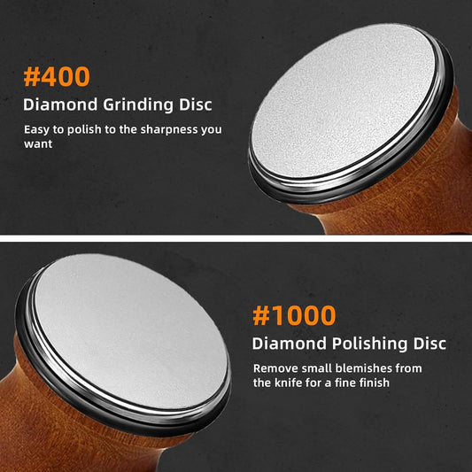 Rolling Knife Sharpener, Kitchen Knife Sharpener Tool With 5 Sharpening Angle 12/15/17/20/25, Diamond Disc Sharpener Kit, Making Sharpening Easier