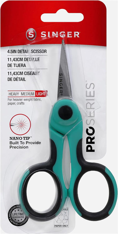 SINGER 00557 4-1/2-Inch ProSeries Detail Scissors with Nano Tip