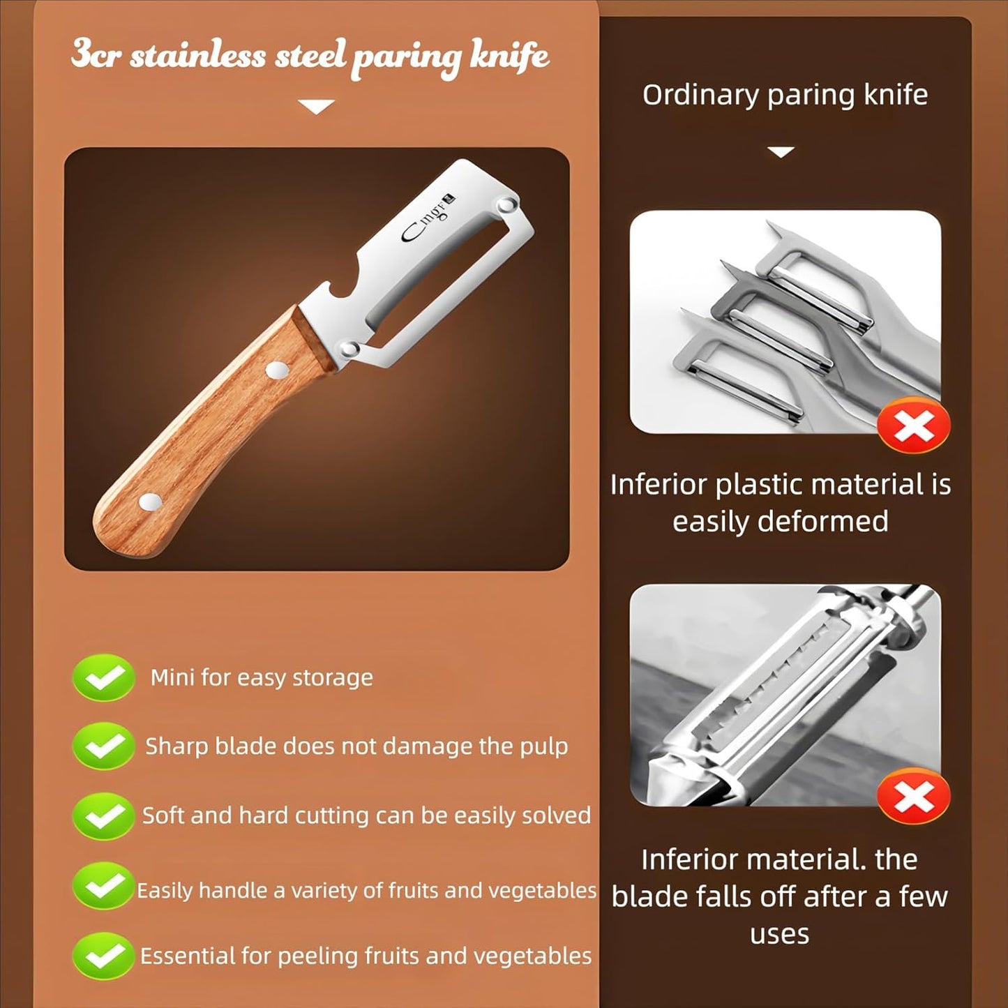 Multifunctional Vegetable Peeler with Stainless Steel Blade and Bottle Opener - Ideal for Veggie Potato Carrot and Apple Peeling